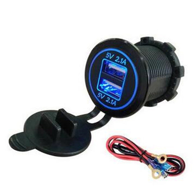 Waterproof Dual USB Quick Charge